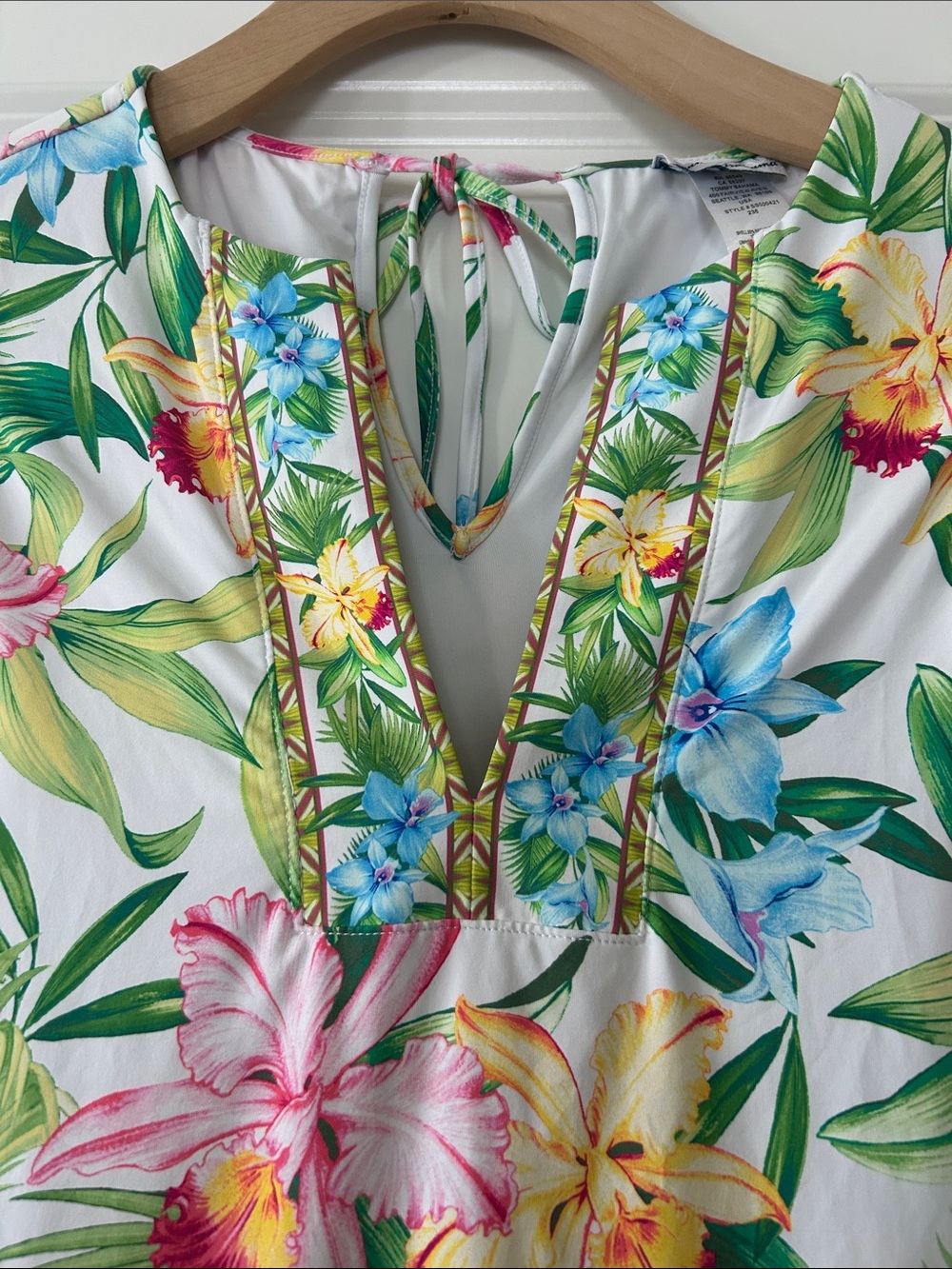 Tommy Bahama Orchid Garden Romper Dress Sz S w MEASUREMENTS w Shorts - Picture 2 of 15